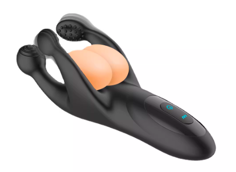 Máy massage dương vật và tinh hoàn Black Trident